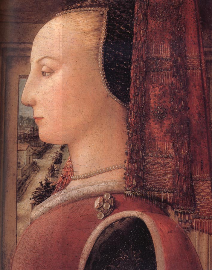 Details of Portrait of a Woman with a Man at a Casement